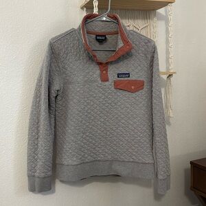 Patagonia organic cotton quilted pullover